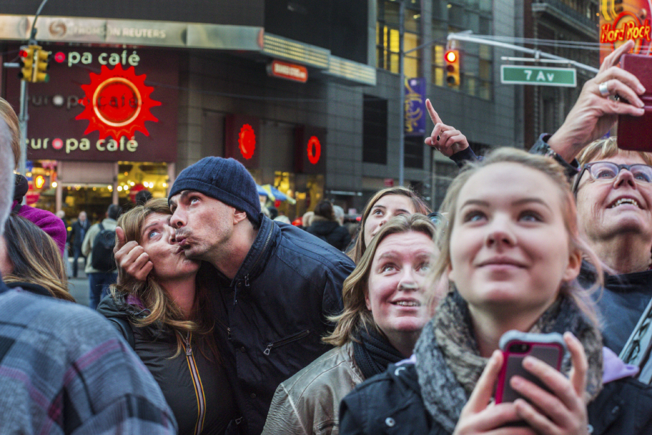 USA, New York, 19 October 2015From the series "Love in Time Square".USA, New York, 19 octobre 2015Issue de la sÈrie "Love in Time Square".Jean-Christian Bourcart / Agence VU