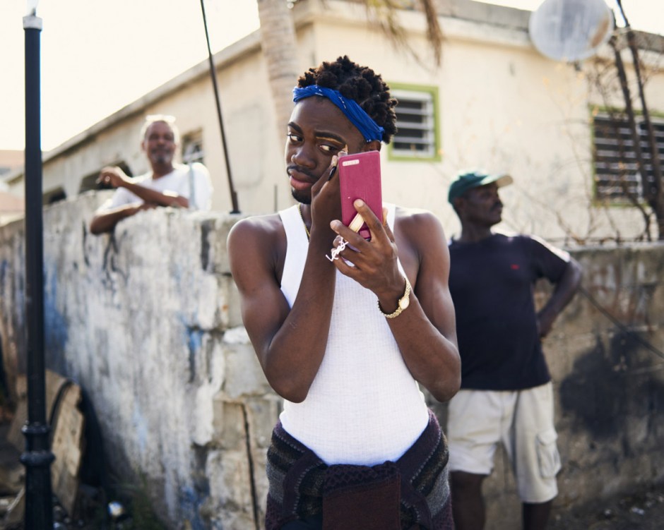 Antilles, Saint-Martin, 16 September 2017 - Irma Hurricane. In the Sandy Ground district, youngs from the district doesn't like the presence of the armed red berets, they feel like they are "thugs when they need help".