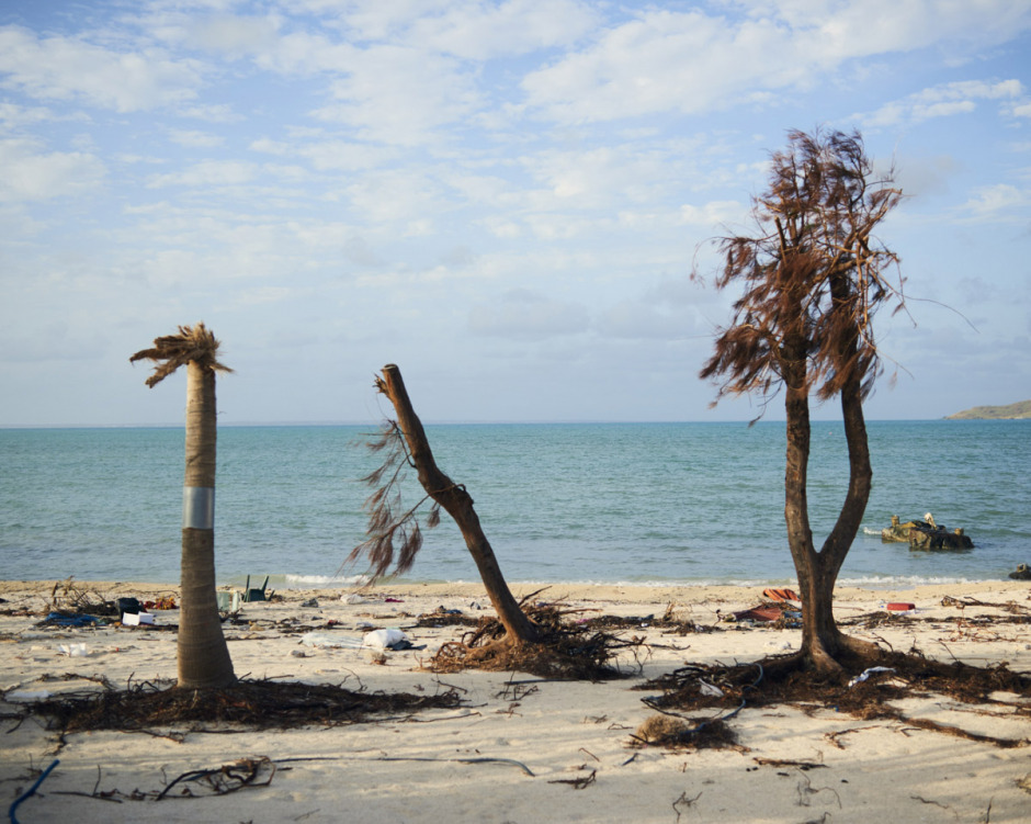 Antilles, Saint-Martin, 16 September 2017 - Irma Hurricane. In the Nettle bay district.