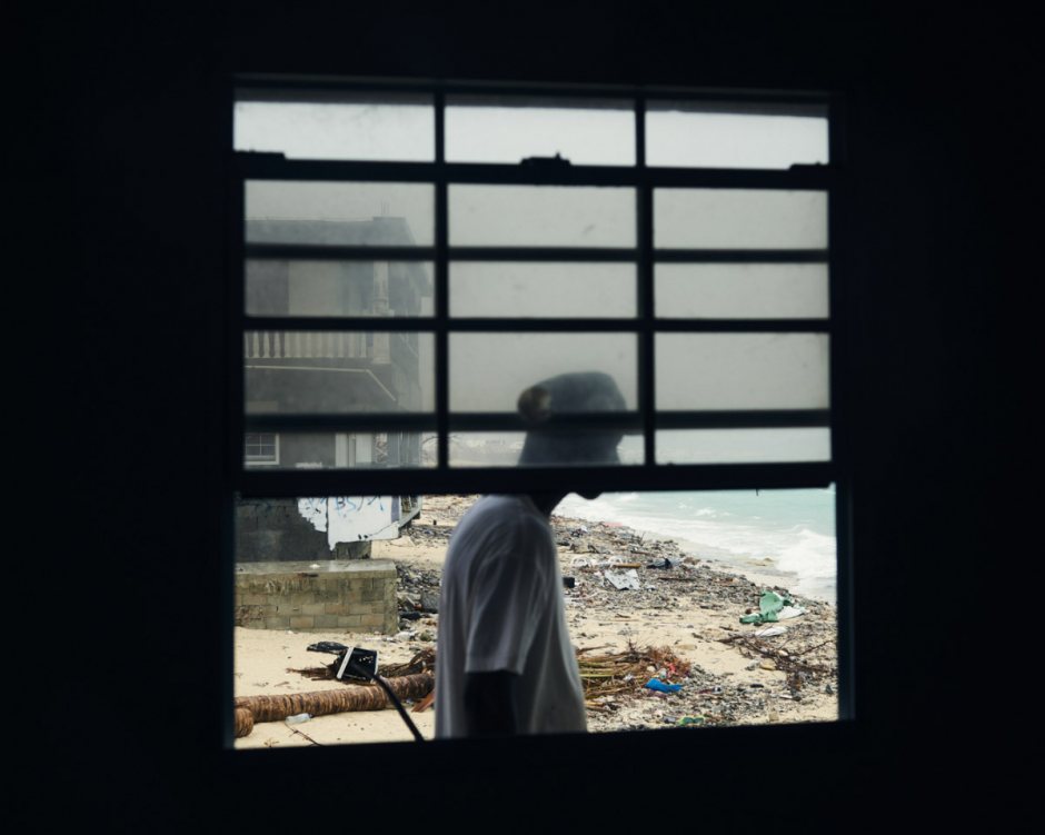 Antilles, Saint-Martin, 19 September 2017 - Irma Hurricane. In the Sandy Ground district.