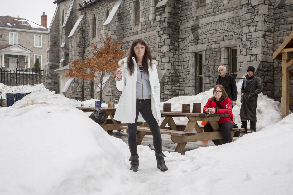 Canada, Ontario, Ottawa, 22 February 2017Centre 454 "provides drop-in support services and social recreational activities for individuals who are homeless or at risk of homelessness".Canada, Ontario, Ottawa, 22 février 2017Le Centre 454 "fournie des services et des activités socio-récréactives aux individus sans domiciles ou en risque de marginalisation".Rip Hopkins / Agence VU / Ambassade de France au Canada