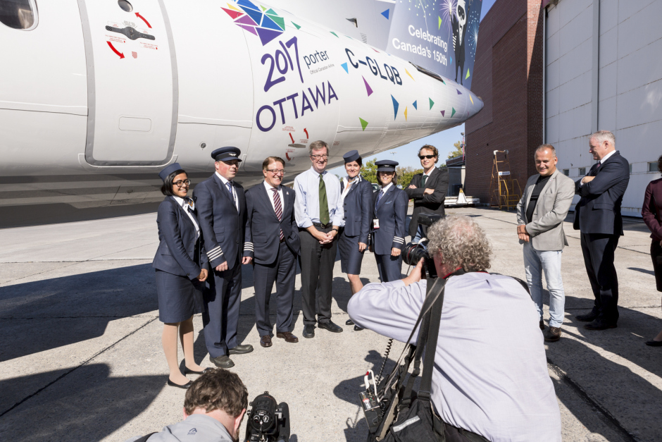 Canada, Ontario, Ottawa, 04 October 2016Ottawa Macdonald-Cartier International Airport.Canada, Ontario, Ottawa, 04 octobre 2016Aéroport International d'Ottawa Macdonald-Cartier.Rip Hopkins / Agence VU / Ambassade de France au Canada
