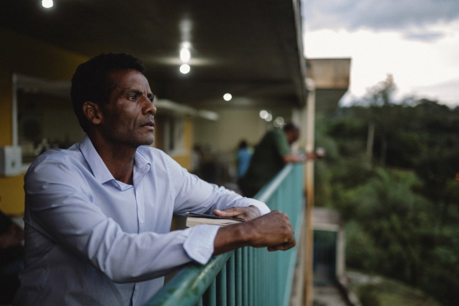 Brazil, Corrego do Feijão, 26 January 2019 - Evangelical pastor looks to the horizon in a reception center set up to assist people affected by the disaster.