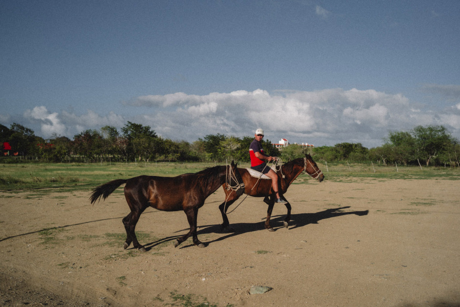 Cuba, January 2, 2019 - Farmer horsering in the Ciego de Avila region.