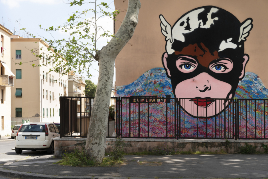 Italy, Rome, 23 April 2017Via Federico Borromeo, Primavalle neighborhood.Italy, Rome, 23 avril 2017Via Federico Borromeo, quartier de Primavalle.Massimo Siragusa / Agence VU