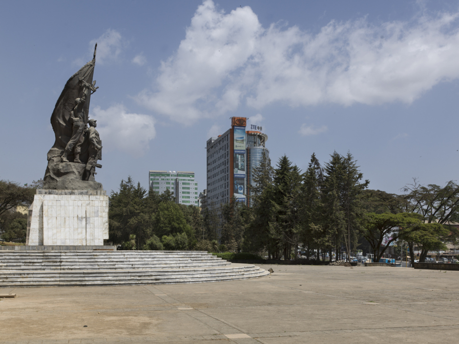 Ethiopia, Addis Ababa, 26 February 2015The Black Lion Monument, war memorial, Churchill Avenue.…thiopia, Addis Ababa, 26 fÈvrier 2015Le monument du lion noir, mÈmorial de la guerre, avenue Churchill. Guy Tillim / Agence VU