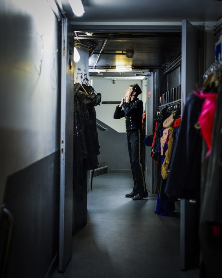 France, Paris, September 24, 2019 - The Lido backstage.In the dancers' dressing rooms, preparation for the show.