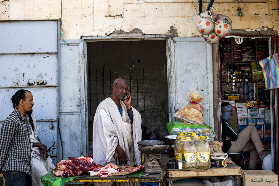 Mauritania, Adrar region, Atar, April 9th 2018 In the market of the town of Atar. Atar is also the capital of the Adrar region. Mauritanie, Adrar, Atar, 9 avril 2018 Dans le marché de la ville d'Atar. Atar est aussi la capitale de la région d'Adrar. Ferhat Bouda / Agence VU