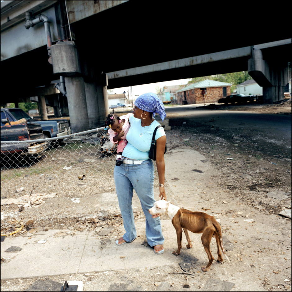 USA, Louisiana, New Orleans, 30 September 2005 New Orleans, a month after hurricane Katrina. USA, Louisiane, La Nouvelle Orleans, 30 septembre 2005 La Nouvelle Orleans, un mois aprËs le passage du cyclone Katrina. Philippe Brault / Agence VU