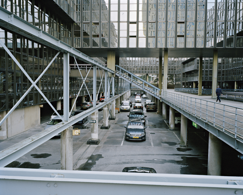 Luxembourg, Kirchberg, September 2, 2015 European Commission, Jean Monnet building, Parking. Luxembourg, Kirchberg, 2 septembre 2015 Commission Européenne, Batiment Jean Monnet, Parking. Yvon Lambert / Agence VU