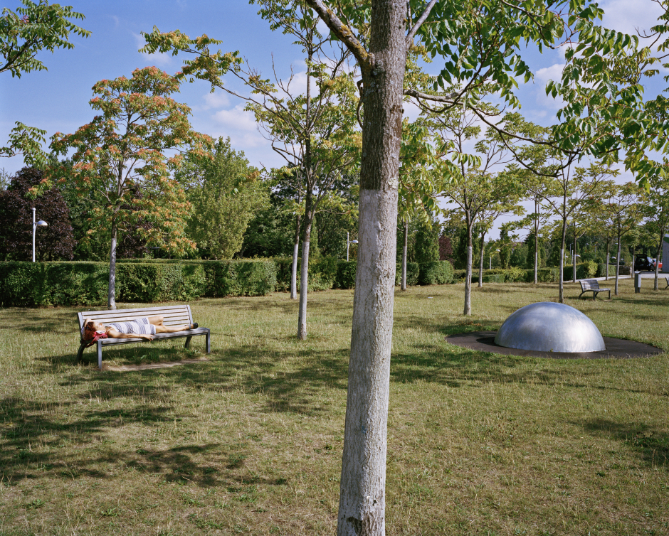 Luxembourg, Kirchberg, August 5, 2015 Central Park. Luxembourg, Kirchberg, 5 août 2015 Parc central. Yvon Lambert / Agence VU