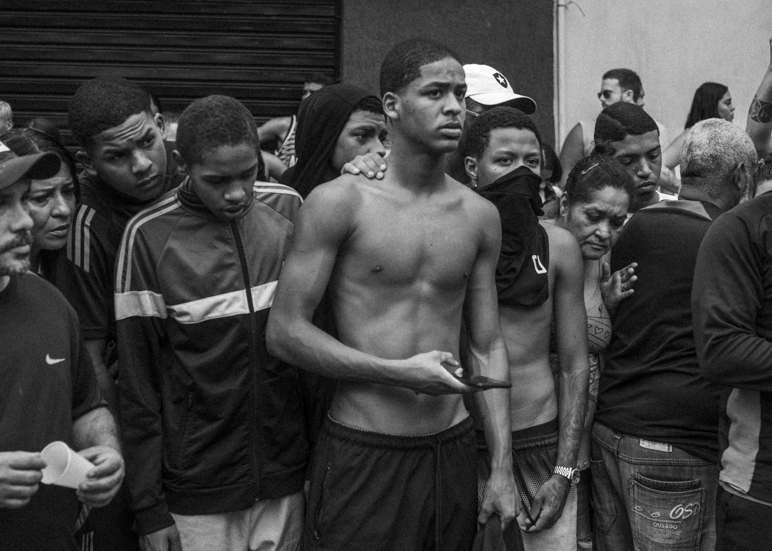 Brazil, Rio de Janeiro, 29 October 2025 - Dozens of dead bodies are laid out in São Lucas Square in the Complexo da Penha neighborhood while family members and community residents shout in protest against police violence. The square has become a base of operations for the Forensic Medical Institute to recover the bodies for examination. This turbulent day follows the deadliest police operation in the history of Rio de Janeiro, in which at least 126 people were killed.