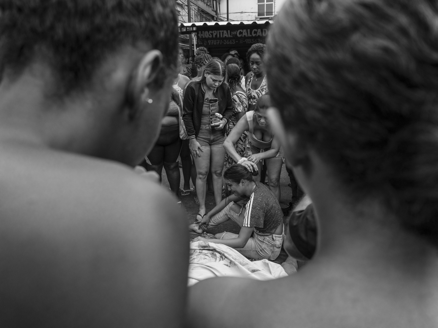 Brazil, Rio de Janeiro, 29 October 2025 - Dozens of dead bodies are laid out in São Lucas Square in the Complexo da Penha neighborhood while family members and community residents shout in protest against police violence. The square has become a base of operations for the Forensic Medical Institute to recover the bodies for examination. This turbulent day follows the deadliest police operation in the history of Rio de Janeiro, in which at least 126 people were killed.