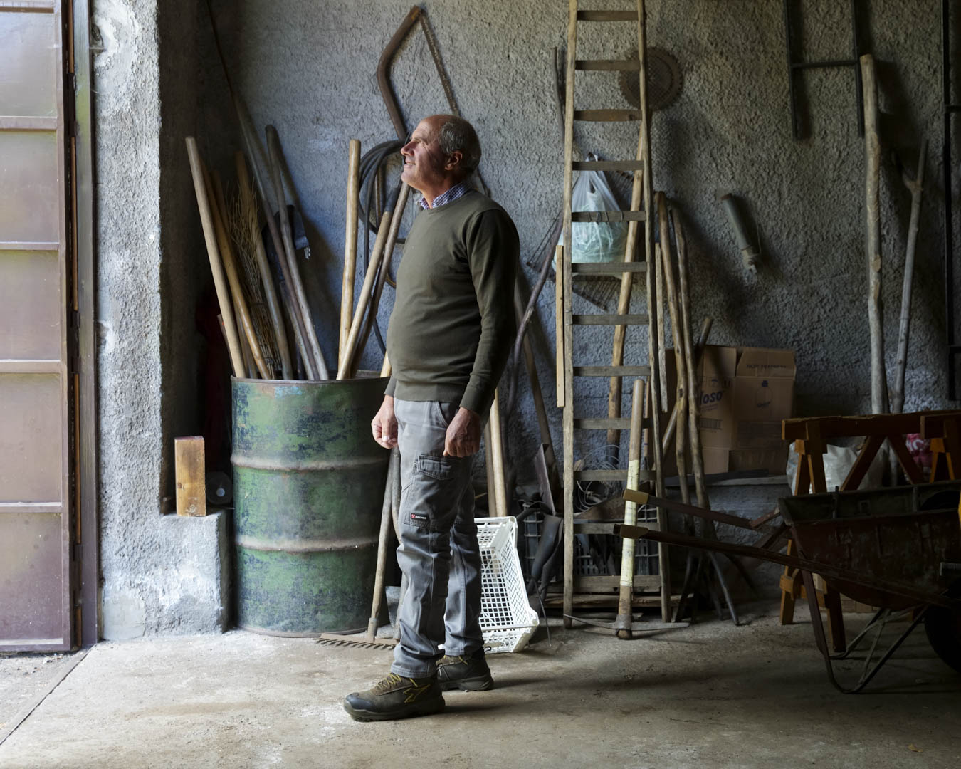 Italy, Sicily, 28 May 2025 - Farmer