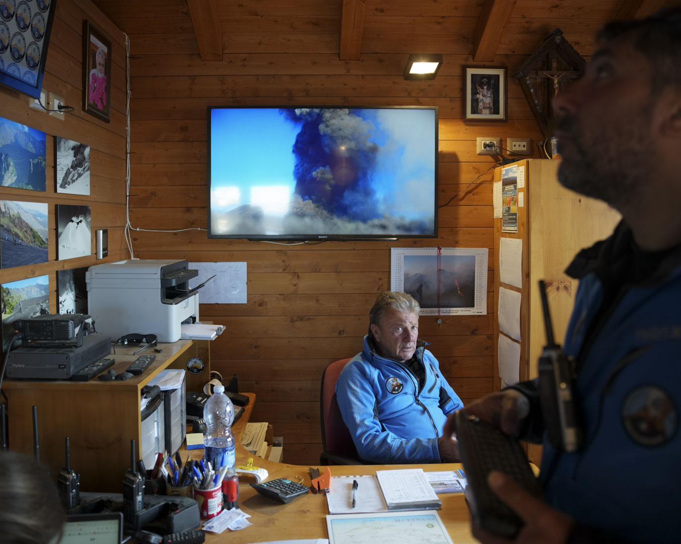 Italy, Sicily, Nicolosi, 29 May 2025 - Administration of Gruppo Guide Alpine Etna Sud