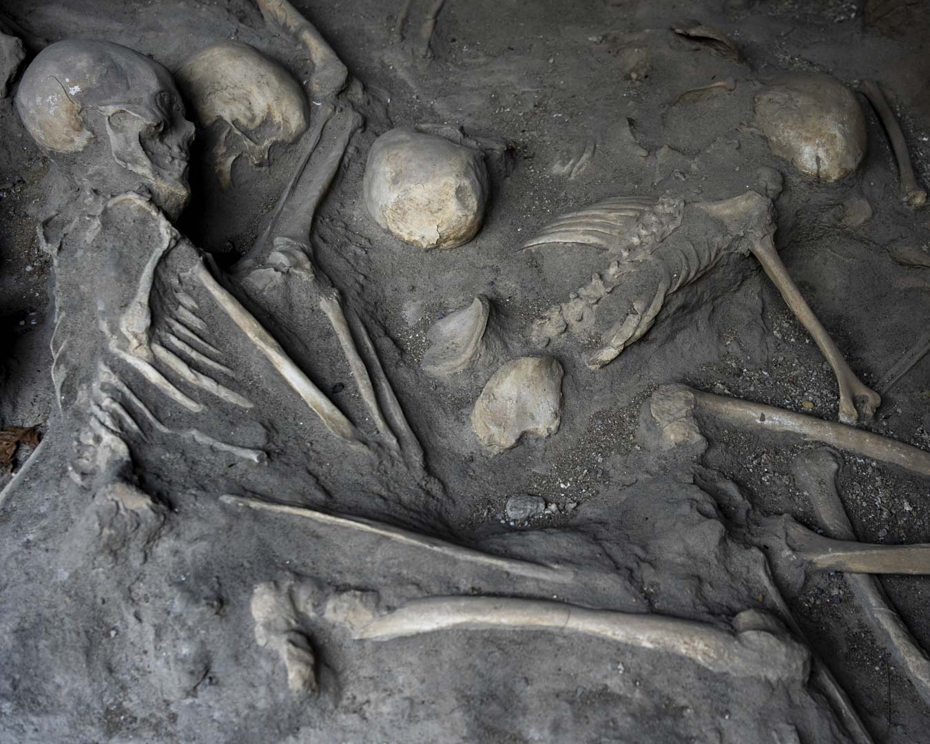 Italy, Herculanum, 16 February 2025 - Herculanum, destroyed by the eruption of Vesuvius in 79 AD