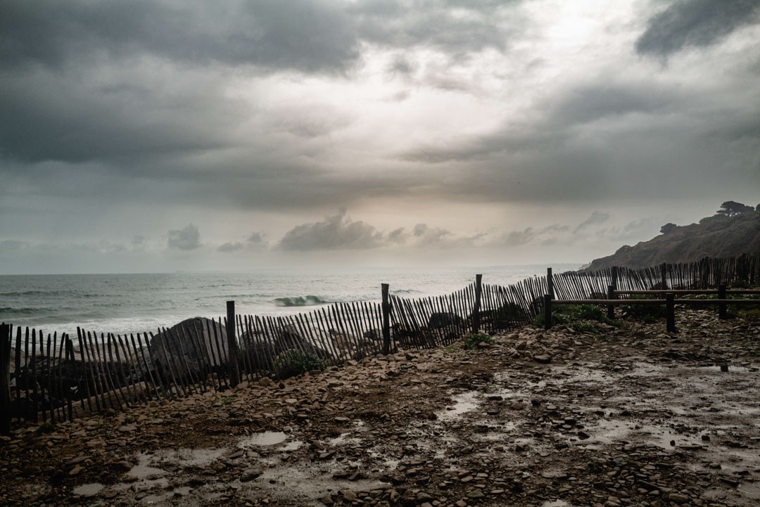 France, Brittany, Guimaëc, 23 October 2025 - The day of Storm Benjamin.